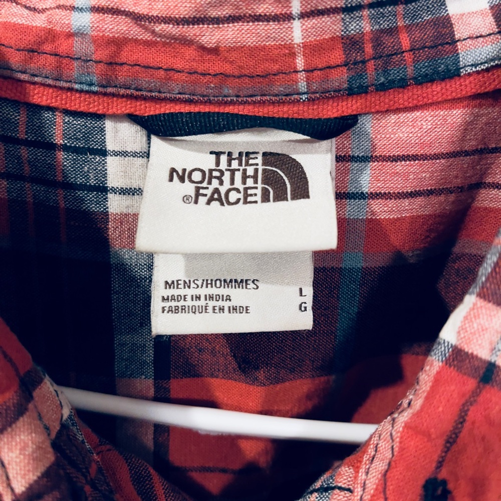 The North Face Red and White Casual Button Down Shirt - Picture 2 of 5